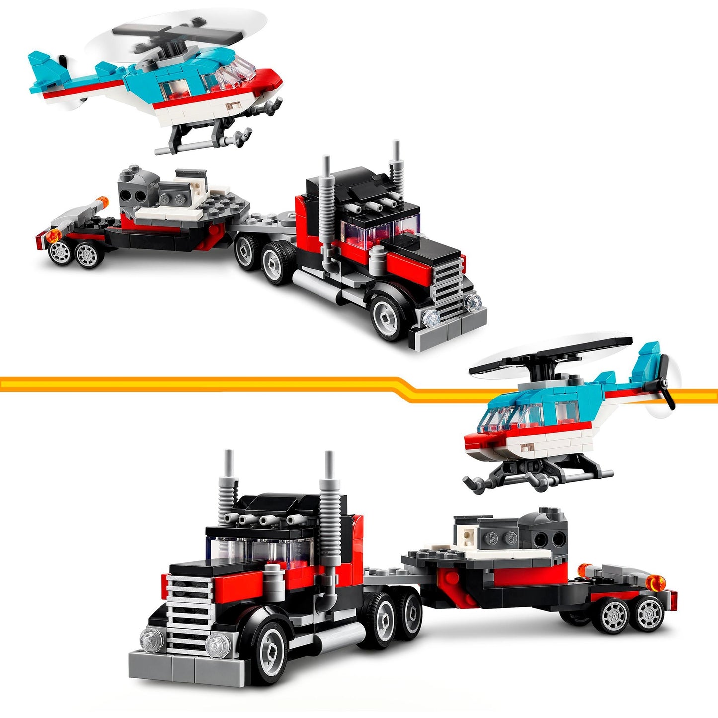 LEGO LEGO Creator 31146 LKW mit Hubschrauber