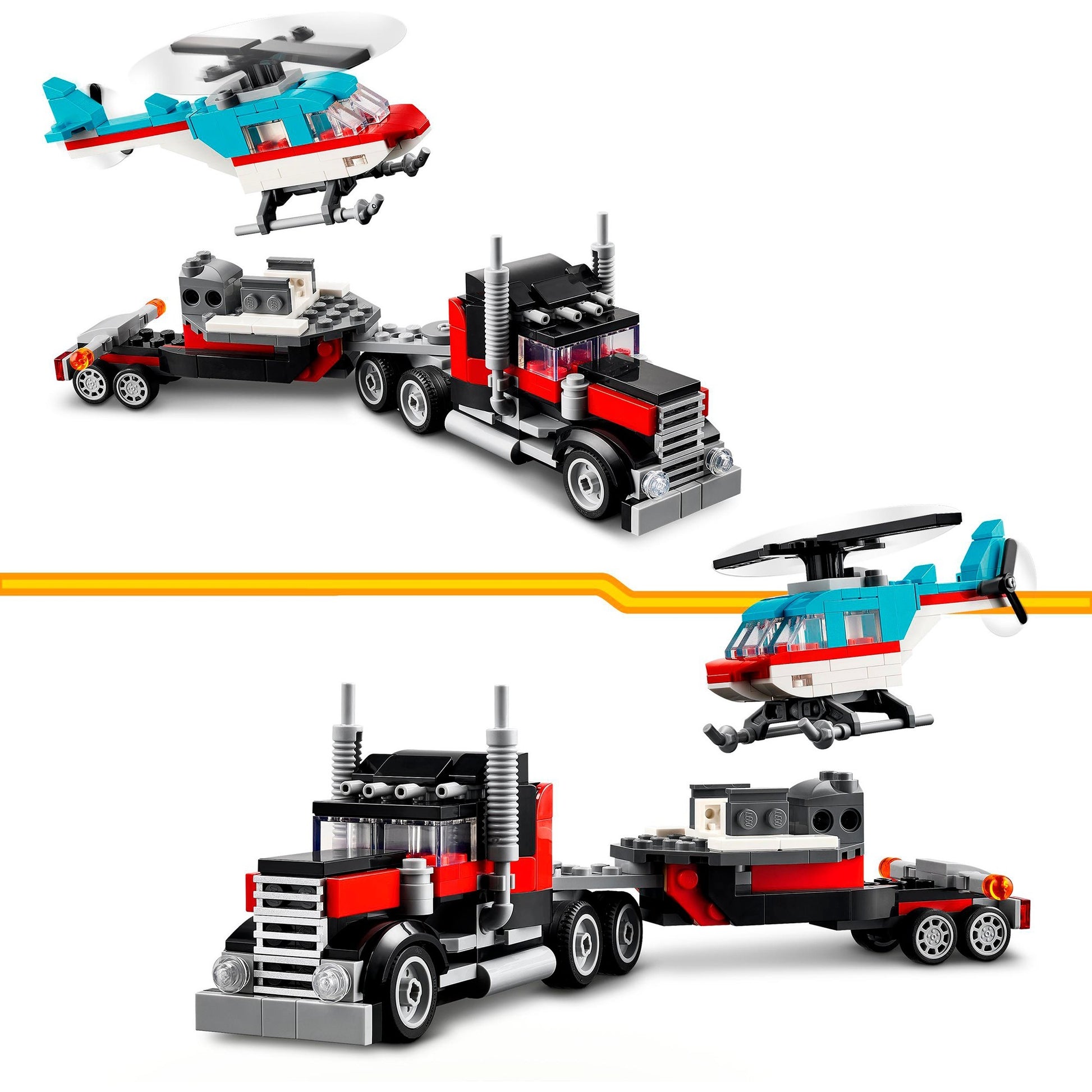 LEGO LEGO Creator 31146 LKW mit Hubschrauber