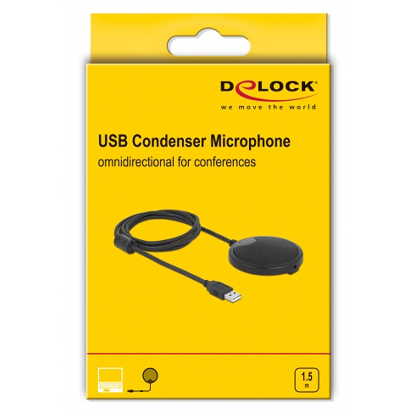 Delock USB betrachten Mikrofon omnidirektional als Konfigur
