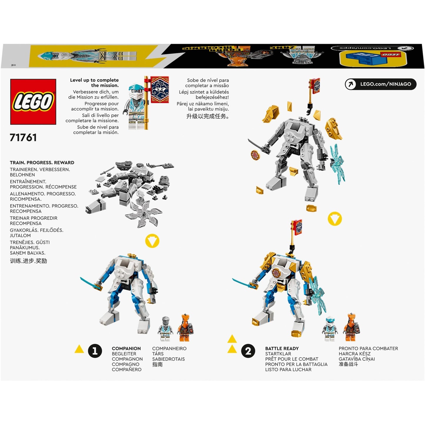 Lego Ninjago – Zanes Power-Up Mech EVO Konstruktionsspielzeug (71761)