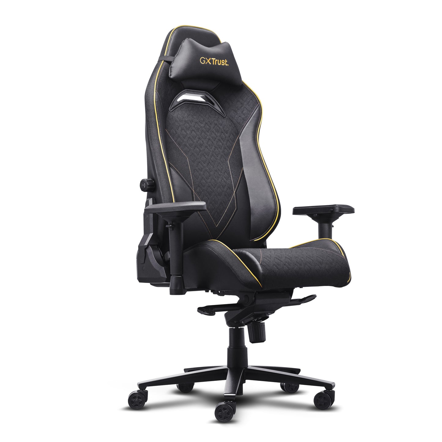 Trust GXT 721 Ruya Pro Premium bequemer Gaming-Stuhl (Schwarz Gelb)
