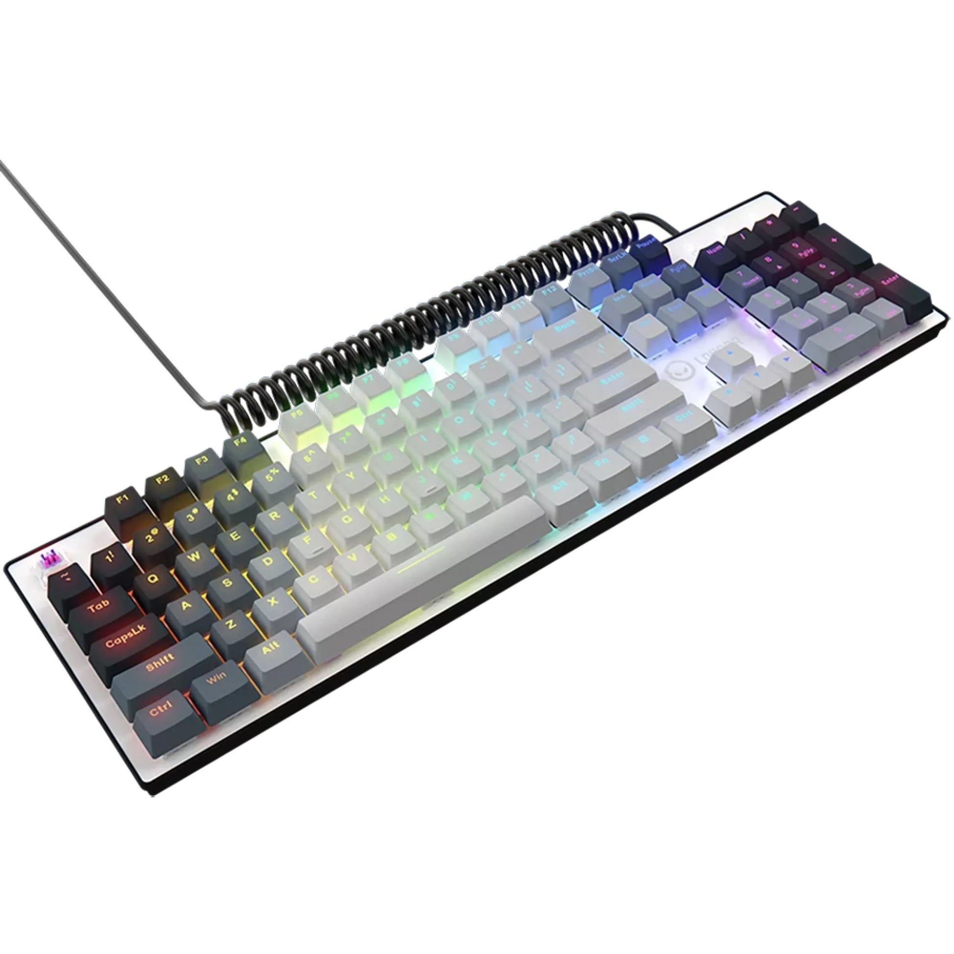 Lorgar Azar 514, Gaming-Tastatur (weiß, US-Layout, Logar Dream, RGB)