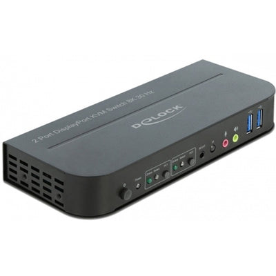 Delock DisplayPort 1,4 KVM Switch 8K 30 Hz mit USB 3.0 und