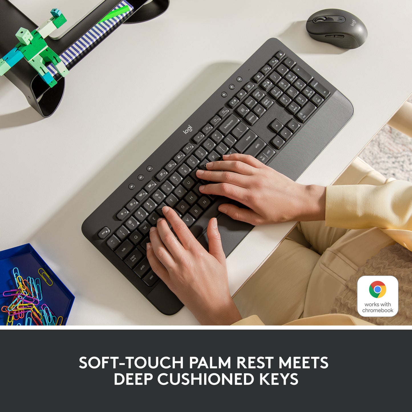 Logitech Signature K650 Kabellose Komfort-Tastatur