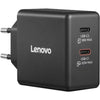 Lenovo Dual USB-C (65W) Gan (schwarz, 2x USB-C, Power Delivery)
