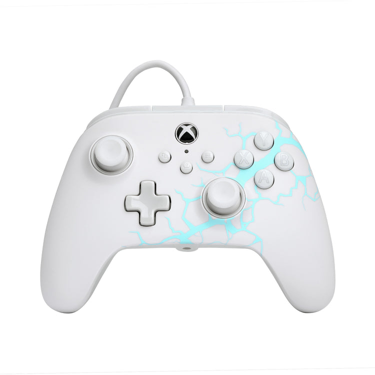 Powera Advantage Controller mit Kabel für die Xbox Series x|s – Polar Ice (weiß blau, Xbox Series x|s, Xbox One, PC)