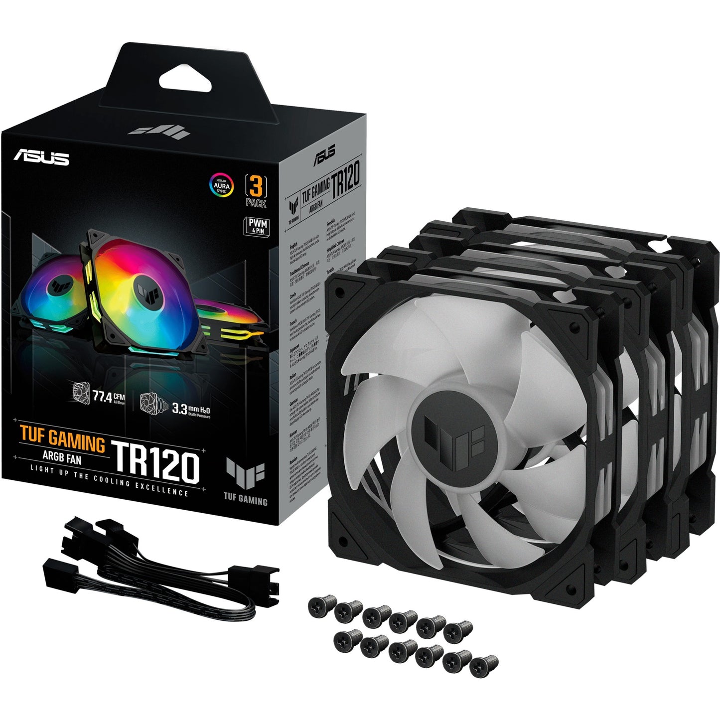 Asus Tuf Gaming TR120 Argb Pack, 3 Teile