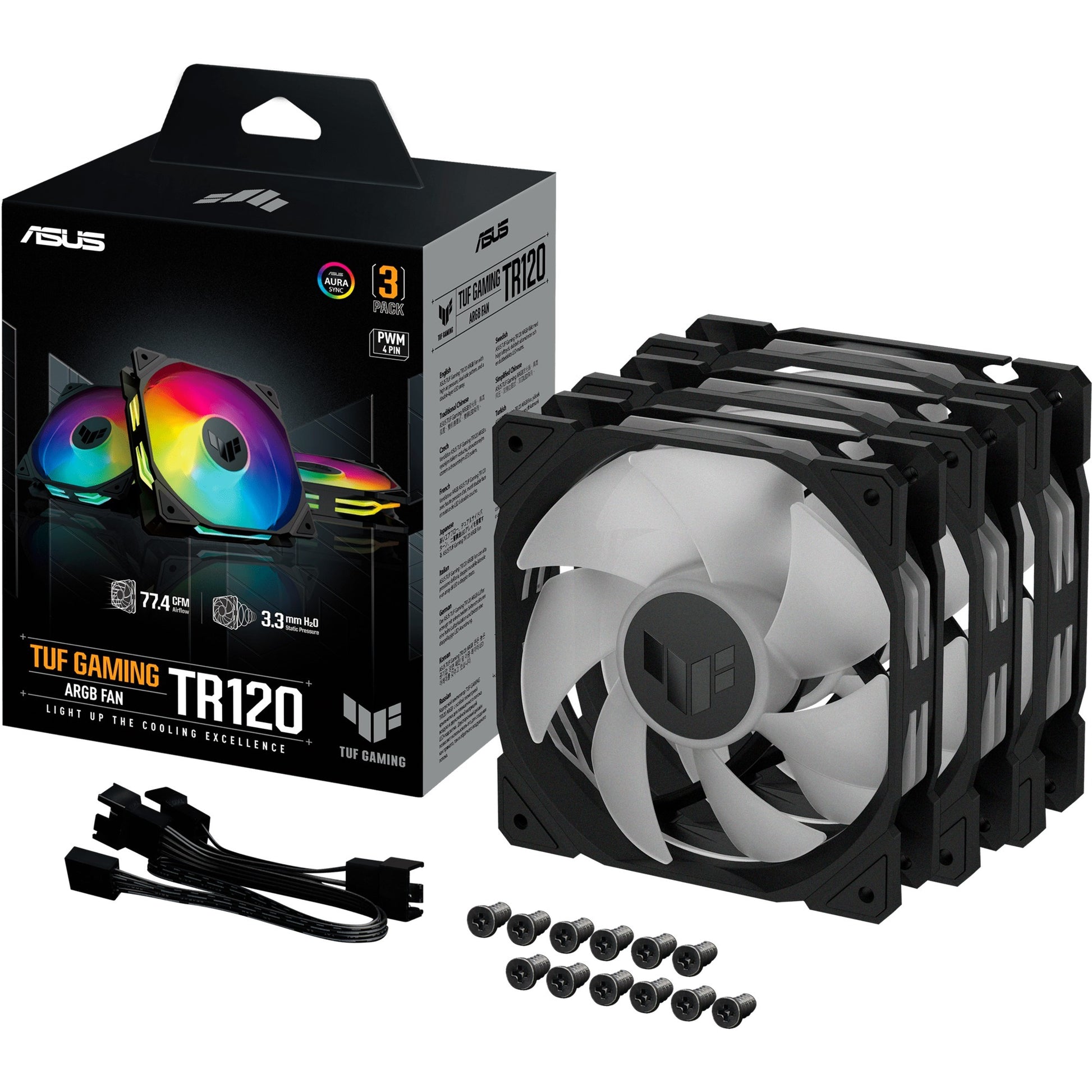 Asus Tuf Gaming TR120 Argb Pack, 3 Teile