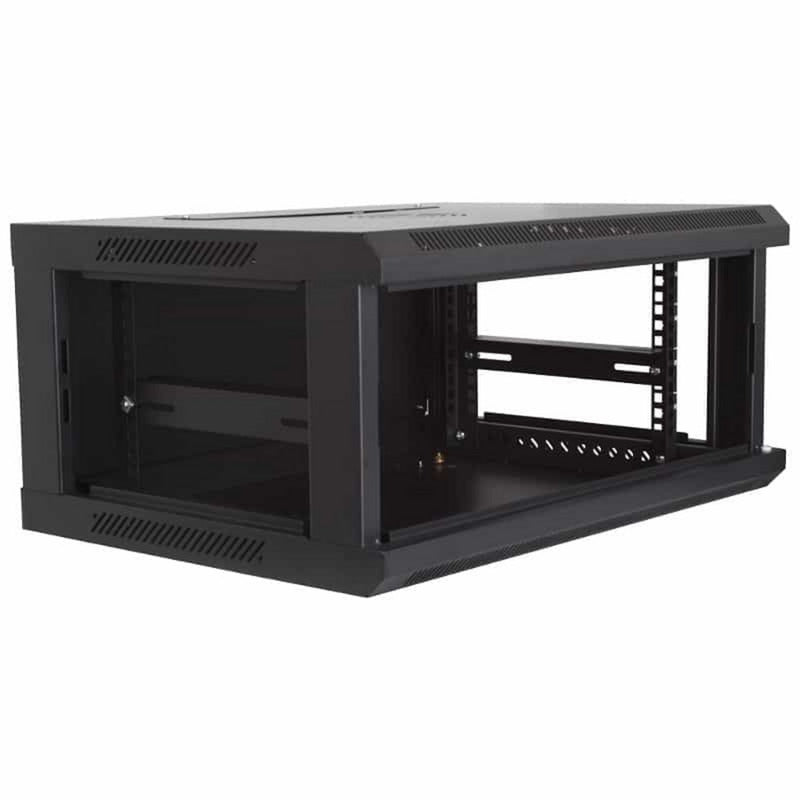 DSI 4U-Wandschrank mit Glastür-Server-Rack (schwarz)