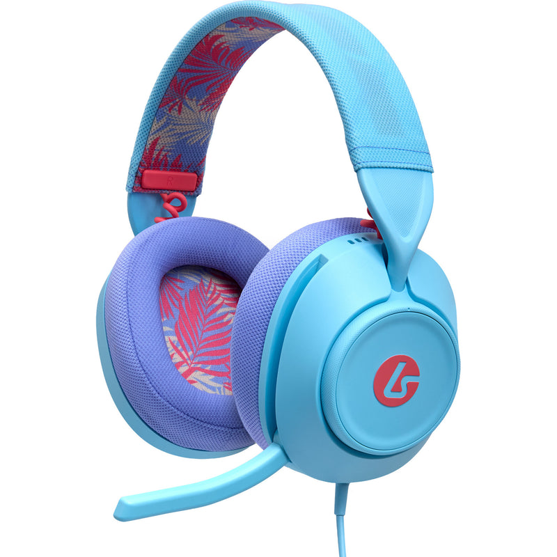 Powera Lucidsound LS10 Kabelgebundenes Gaming-Headset – Ocean Waves Over-Ear-Gaming-Headset (Hellblau Lila, Playstation 5, Playstation 4, Xbox Series X|s, Xbox One, PC, Mobil)