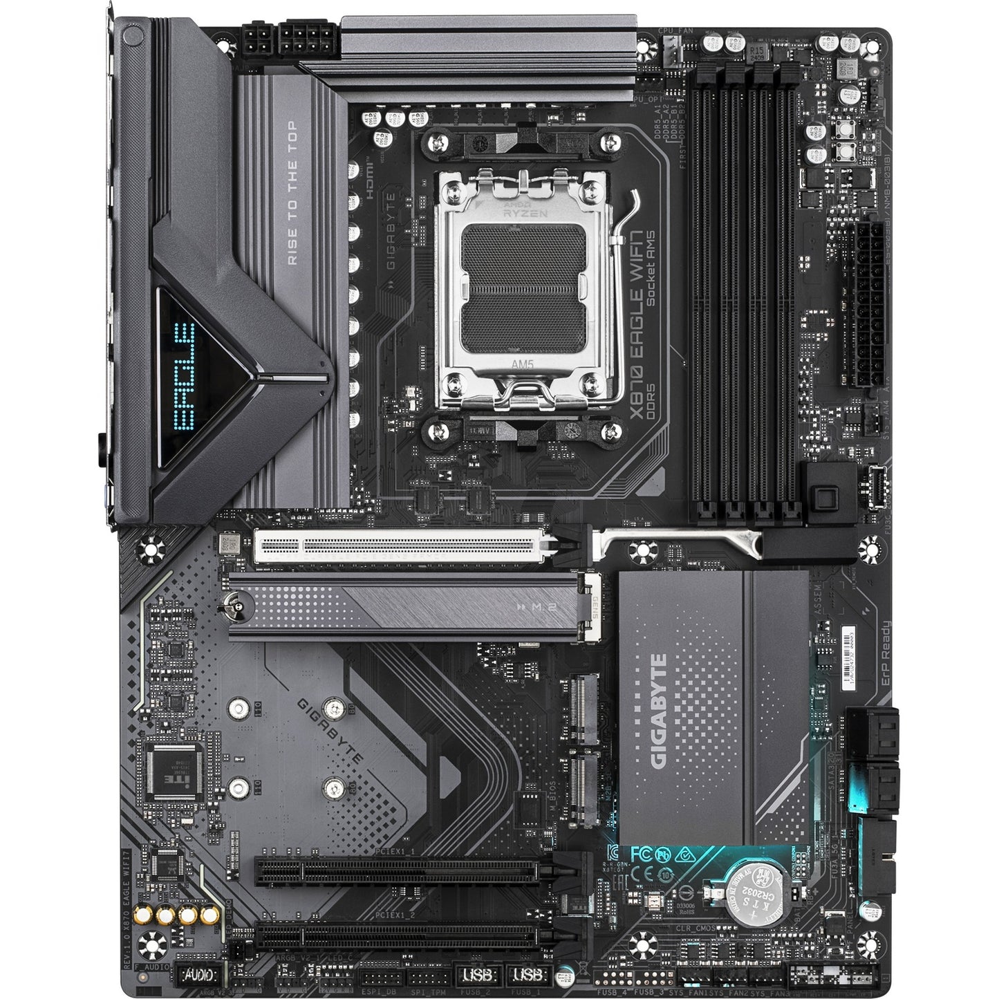 Gigabyte x870 Eagle WiFi7, ATX, AMD AM5, 4X DIMM DDR5, Dual USB4 Typ-C, 2,5 GBE, Wi-Fi7
