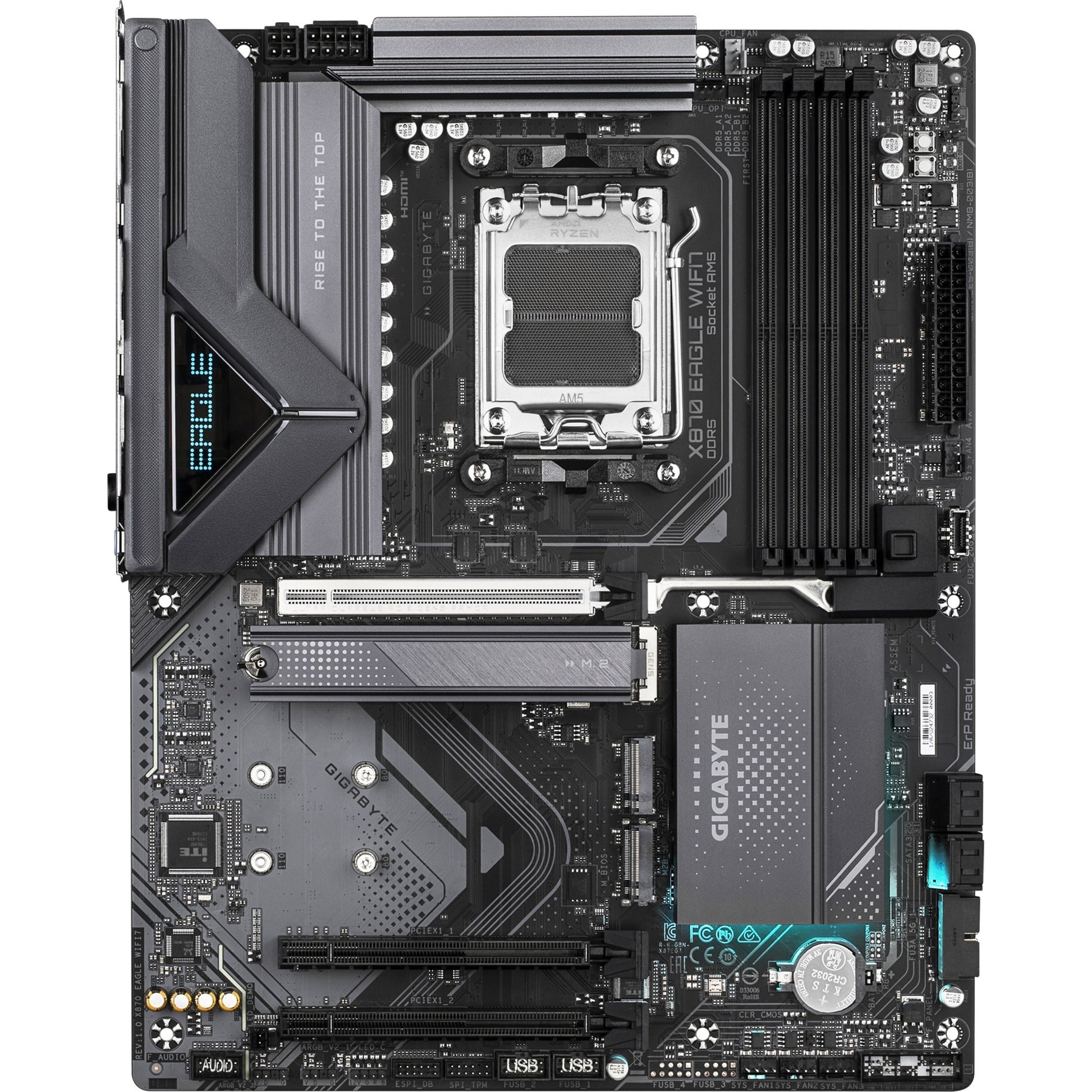 Gigabyte x870 Eagle WiFi7, ATX, AMD AM5, 4X DIMM DDR5, Dual USB4 Typ-C, 2,5 GBE, Wi-Fi7