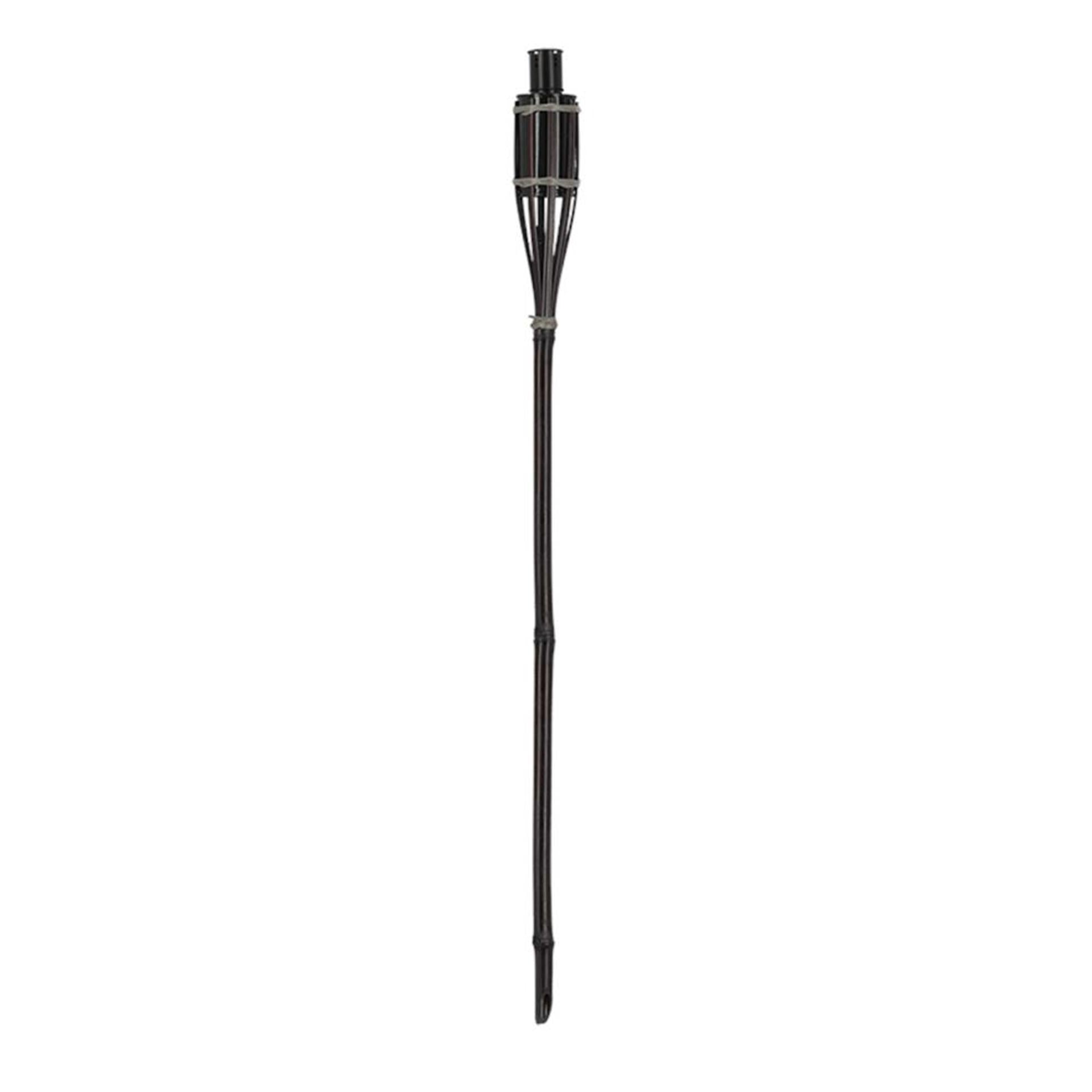 Esschert Design Taschenlampe Bambus schwarz 90cm
