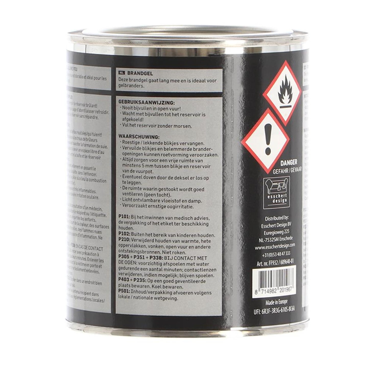 Esschert Design-Feuergel in der Dose 500 ml