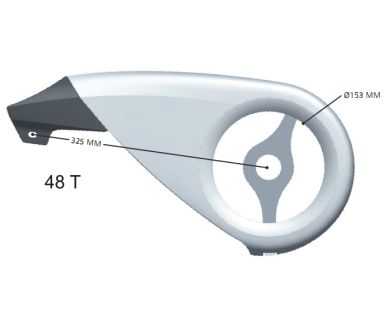 Kettenschutz Hesling Xtension 48 Zähne rauchfarben