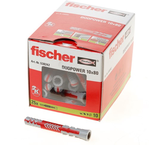 Fischer duopower 10x80 25 Stück - 538252