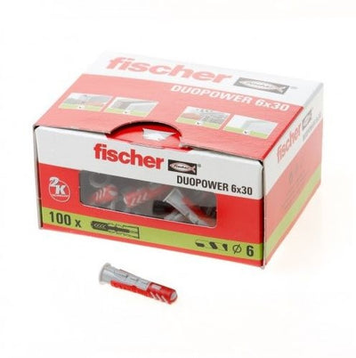 Fischer duopower Stecker 6x30 - 100 Stück - 535453
