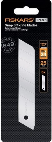 Fiskars Carbonmax Ersatz-Abbrechmesser | 25mm | 5 Stück | 1027233 1027233