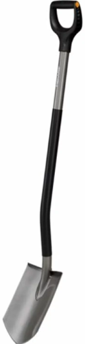 Fiskars ergonomischer Gartenspaten spitz | grau - 1066708