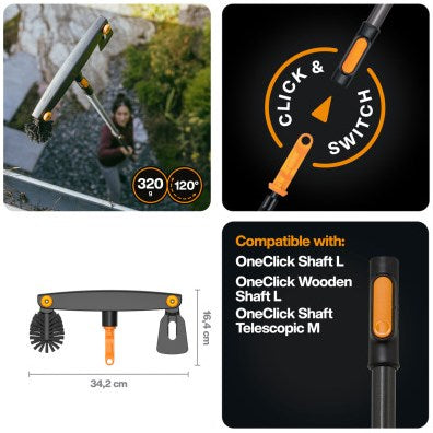 Fiskars Oneclick Dachrinnenreiniger – 1080698