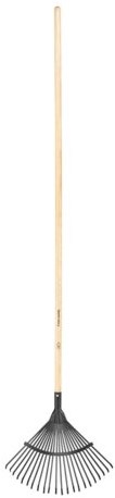 Fiskars Fächerrechen aus massivem Holz mit flachen Zinken FSC – 1077118