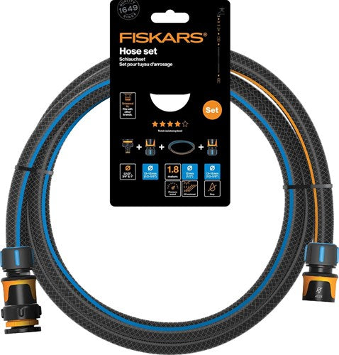 Fiskars Gartenschlauchset 13 mm (1 2 ) 1,8 m – 1057621