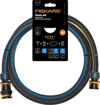 Fiskars Gartenschlauchset 13 mm (1 2 ) 1,8 m – 1057621