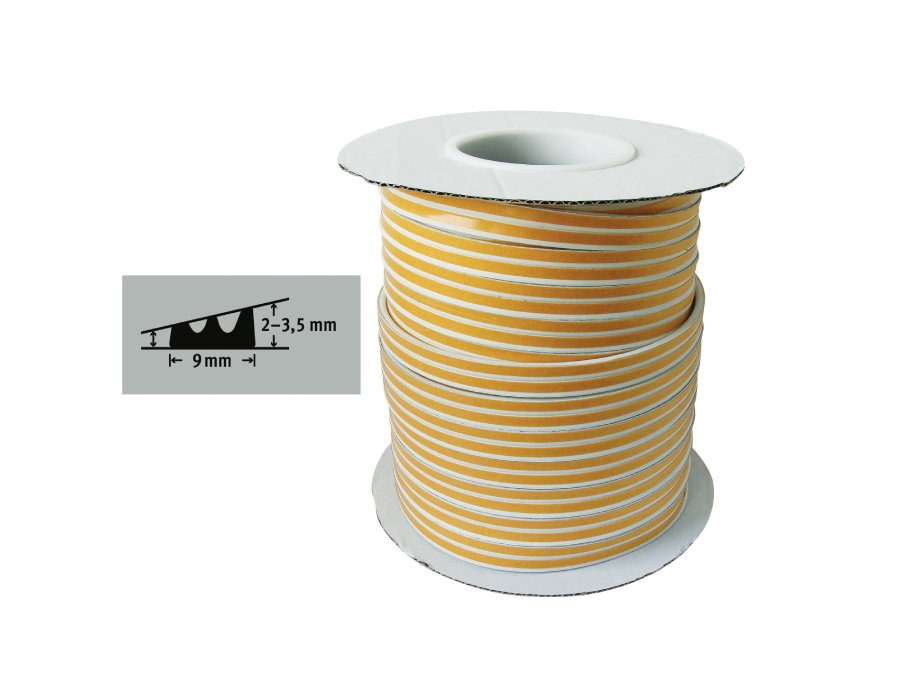 Fix-o-Moll Tour-Gurt E Profil 100m x 9 mm 1-3,5 mm Weiß