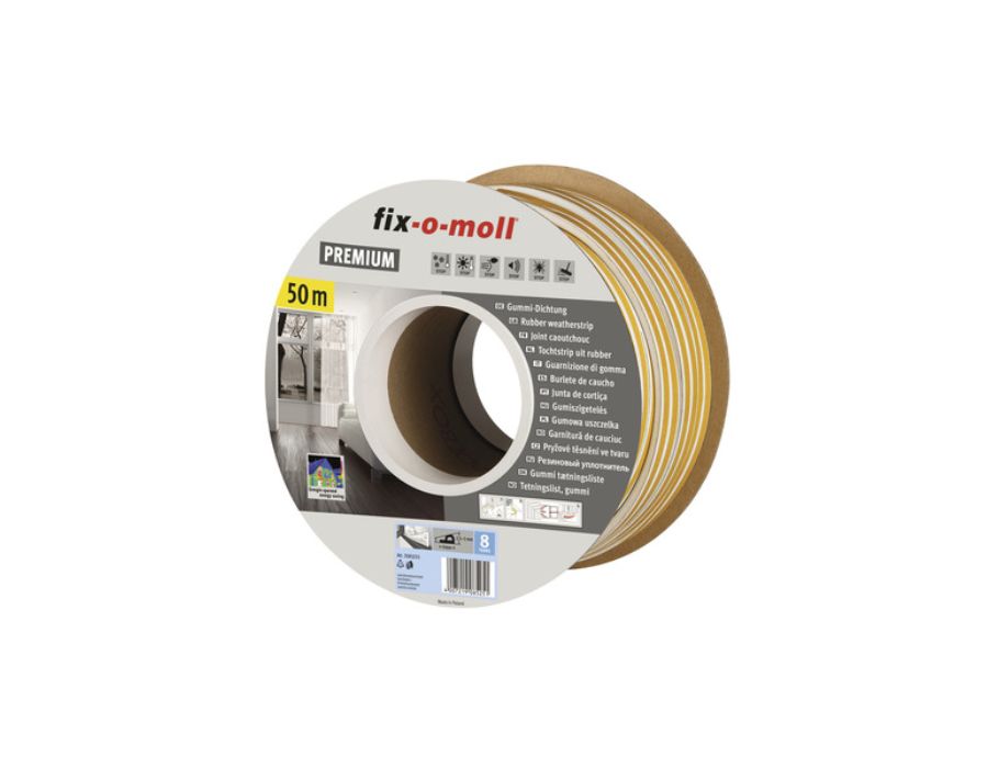 Fix-o-Moll Tour-Gurt P Profil 50 m x 9 mm 2,5-5 mm Weiß