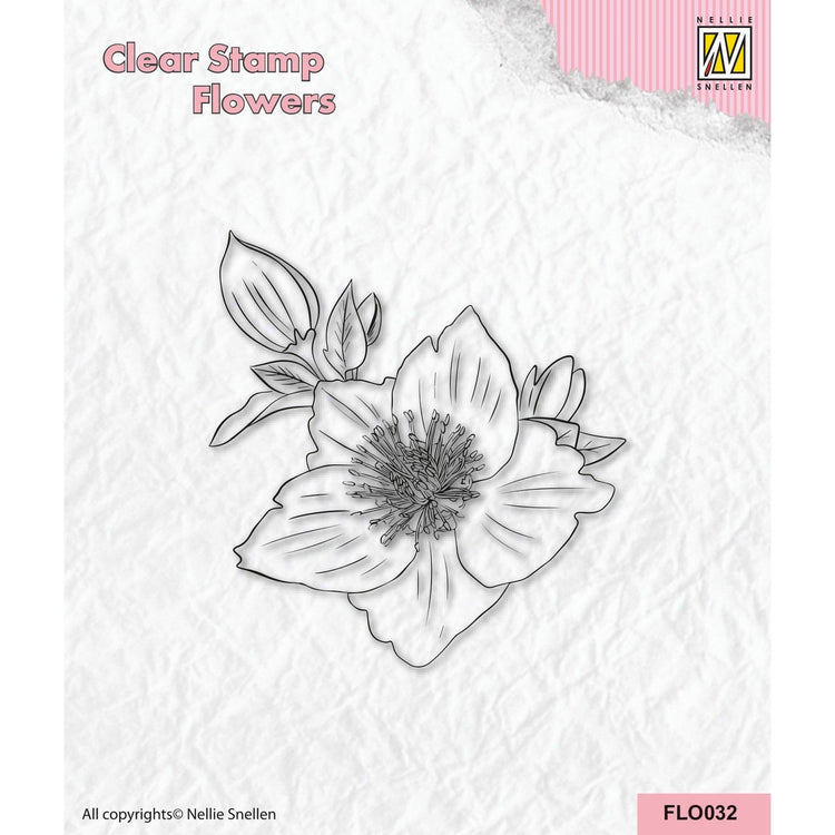 Nellies Wahl • Blumen-Klarstempel Helleborus