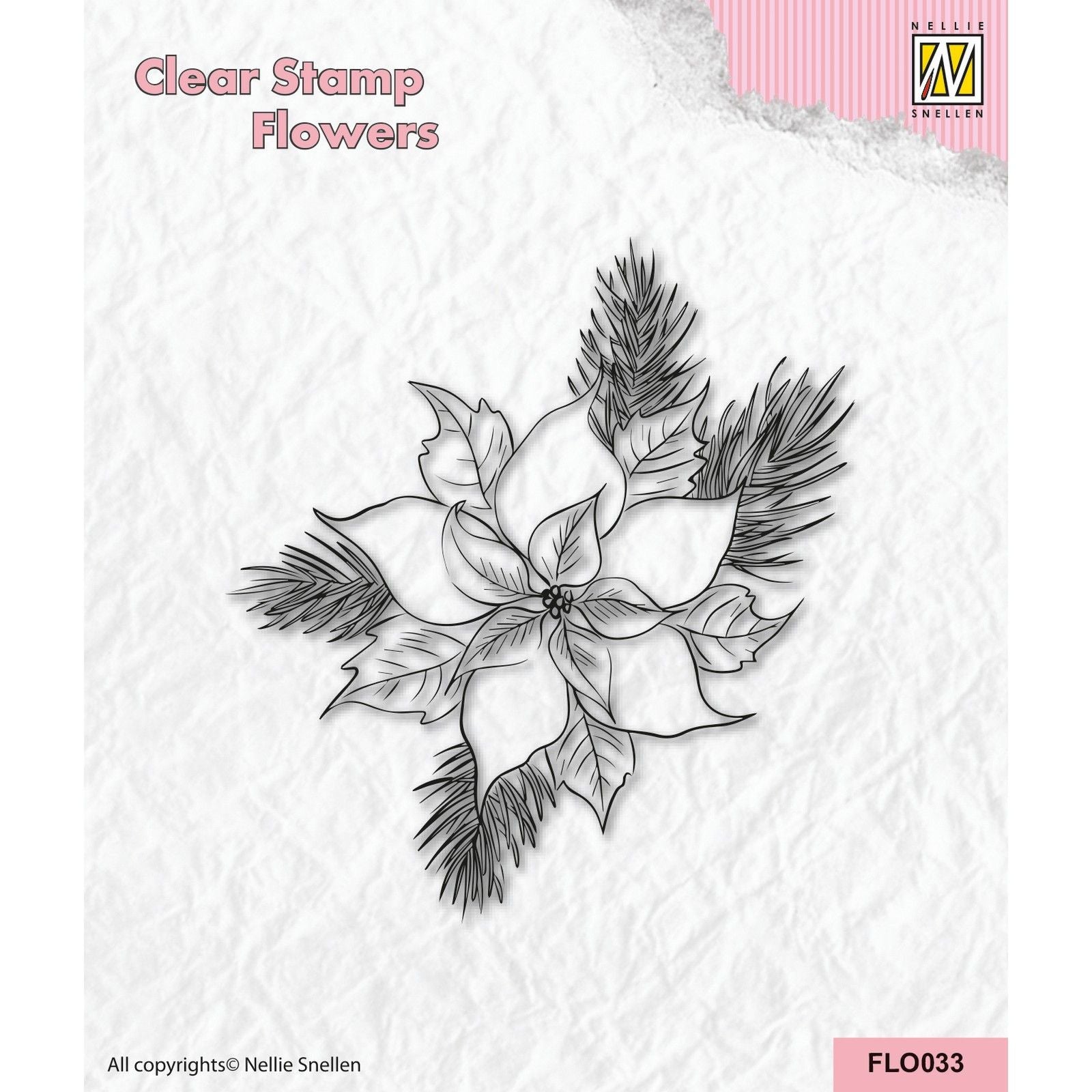Nellies Wahl • Transparente Blumenstempel Poinsetta