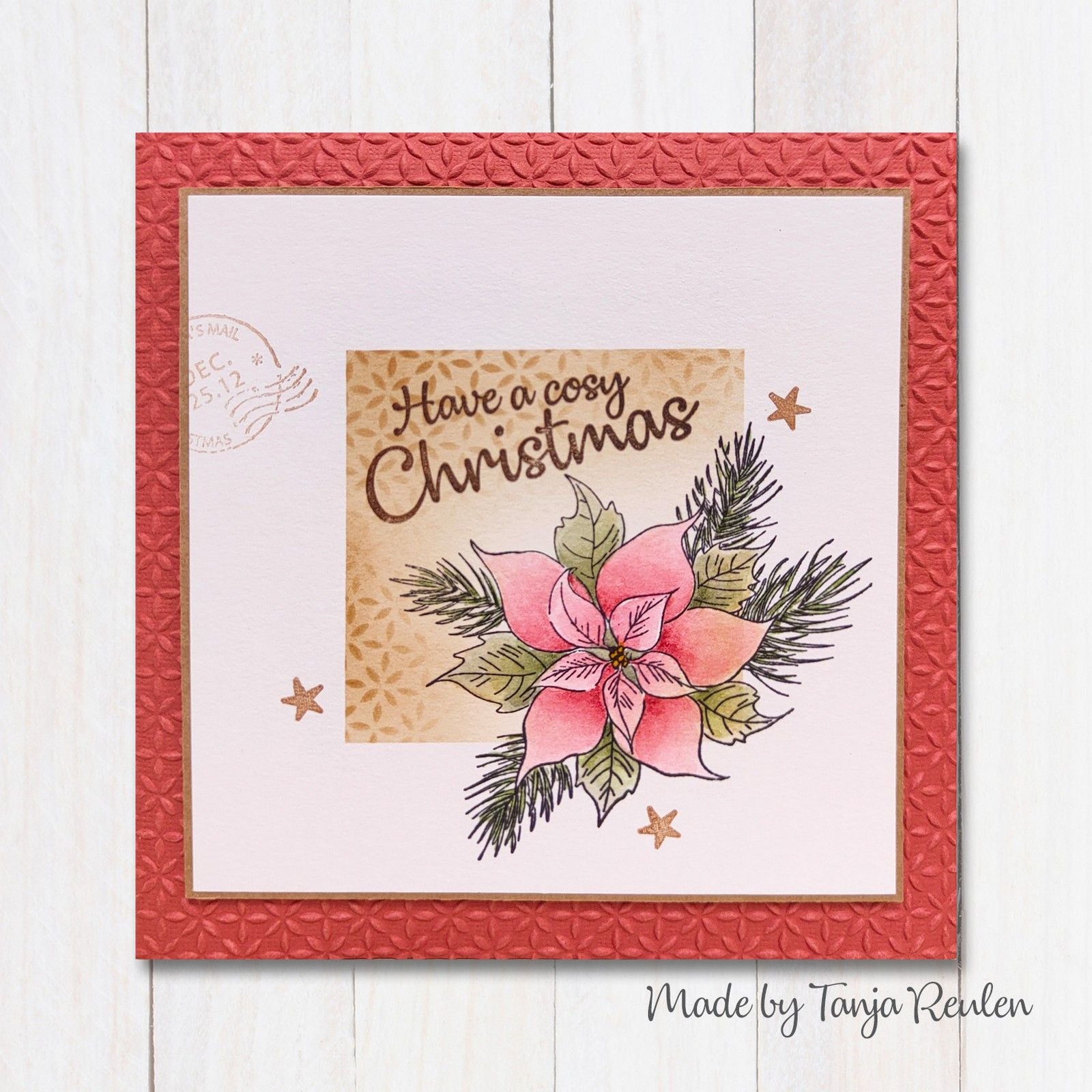 Nellies Wahl • Transparente Blumenstempel Poinsetta