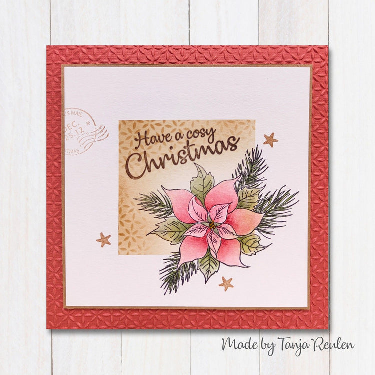 Nellies Wahl • Transparente Blumenstempel Poinsetta