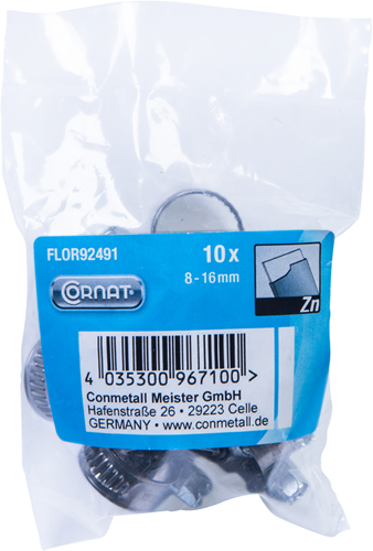 Cornat Spannring 8-16mm (10 Stück) Edelstahl - flor92491