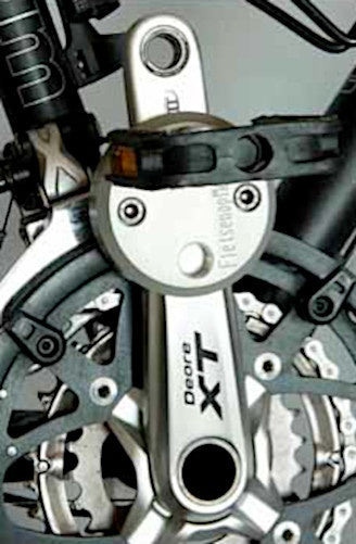 Fom Alu Universal Kurbel -Retirement Universal Links rechts Silber