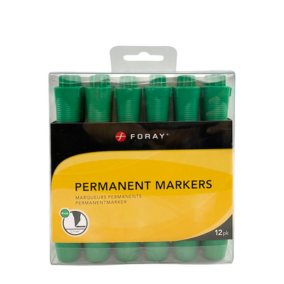 Foray Permanentmarker grün 12 Stück