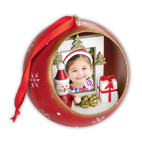 Zep Foto Weihnachtskugel Jarvis LS445 3.5x4,5 �10 cm