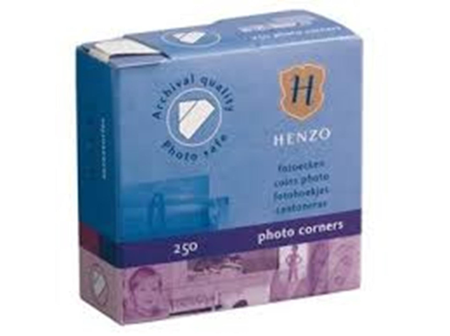 Henzo Fotoecken Box mit 250 Stück.