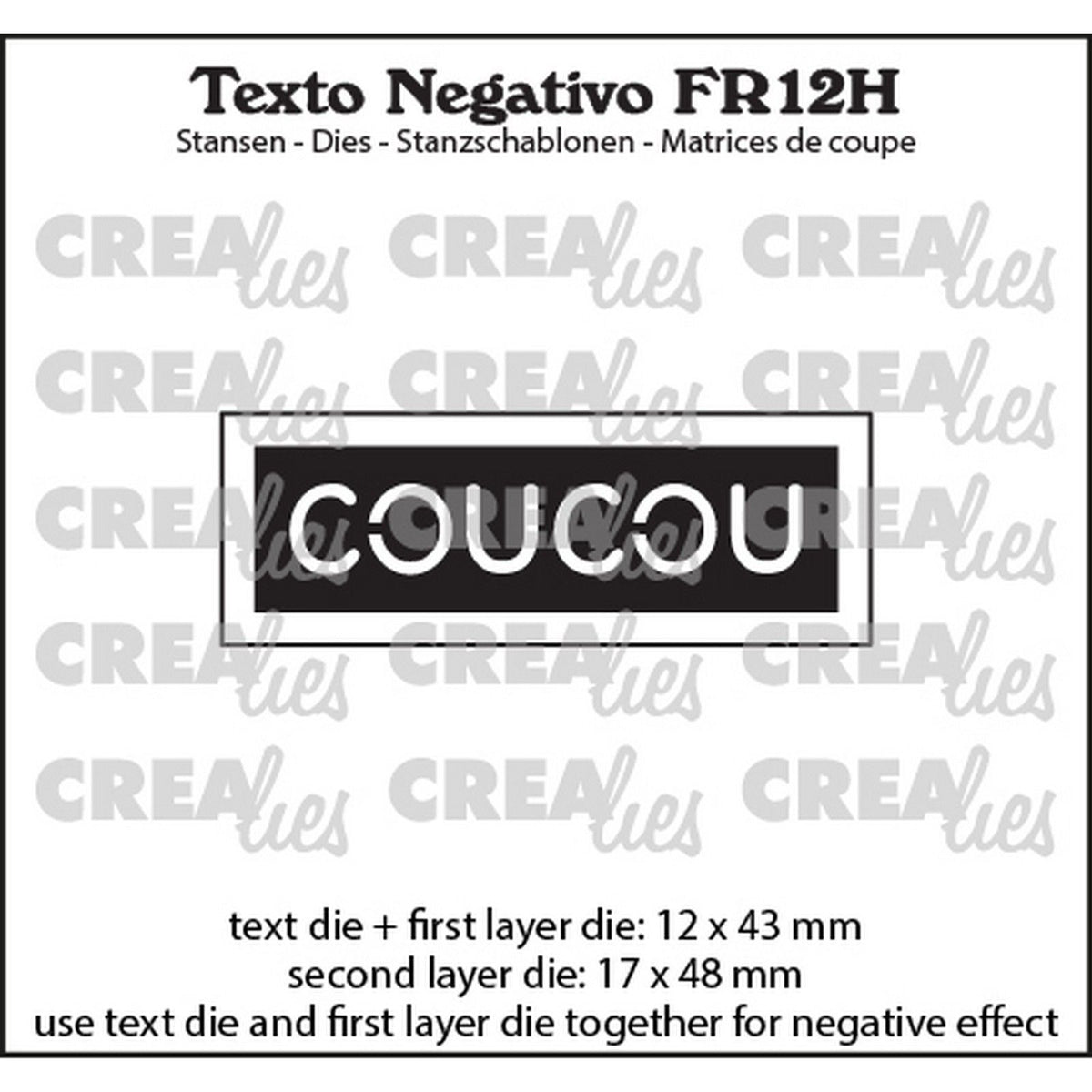 Crealies • texto negative coucou (horizontal)