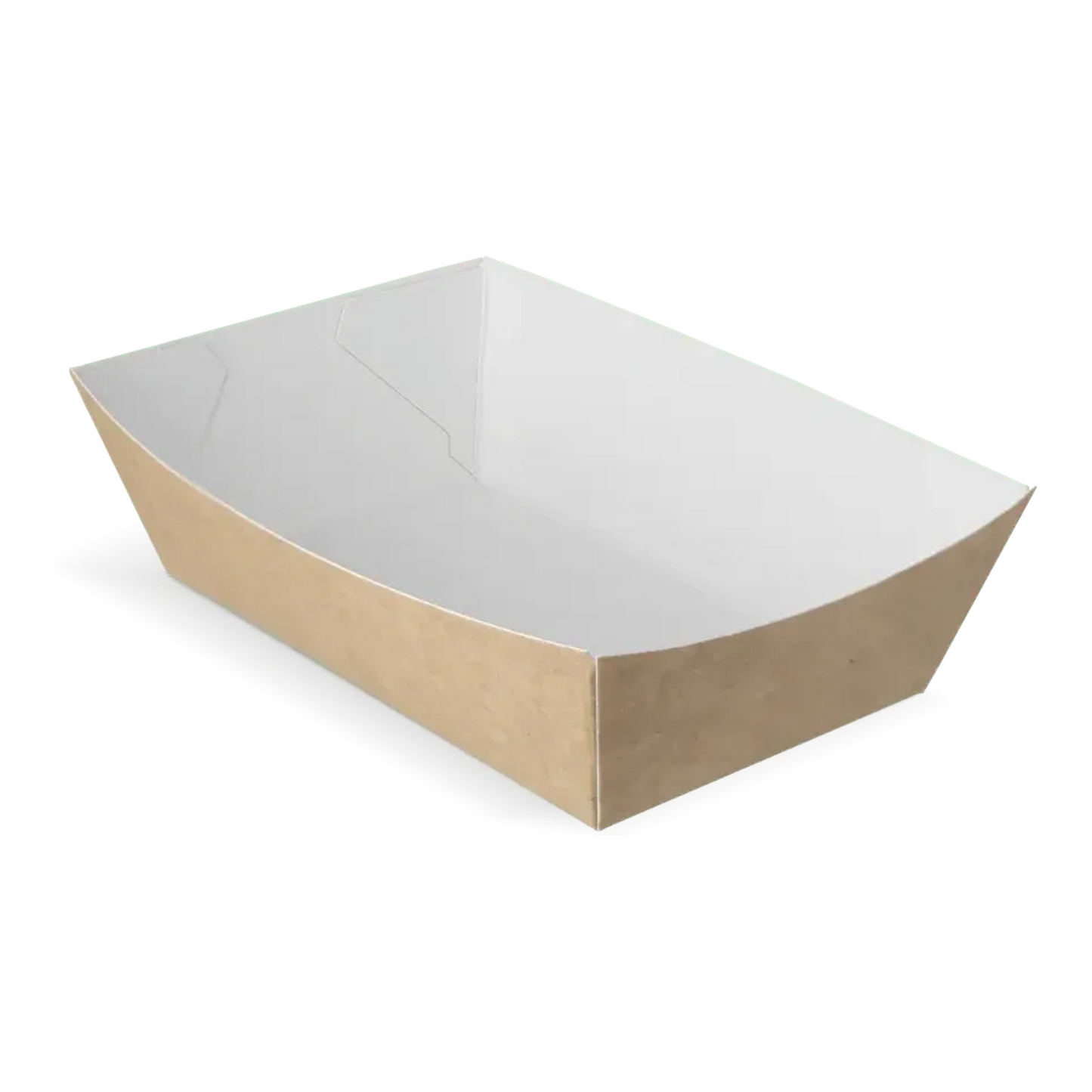 Takeaware Chipstablett A9 Kraftweiß Bio (400 Stück)