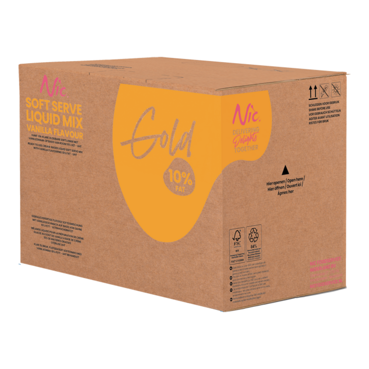 Nic Frusco Eismischung flüssiges Gold 10 % (10 Liter)