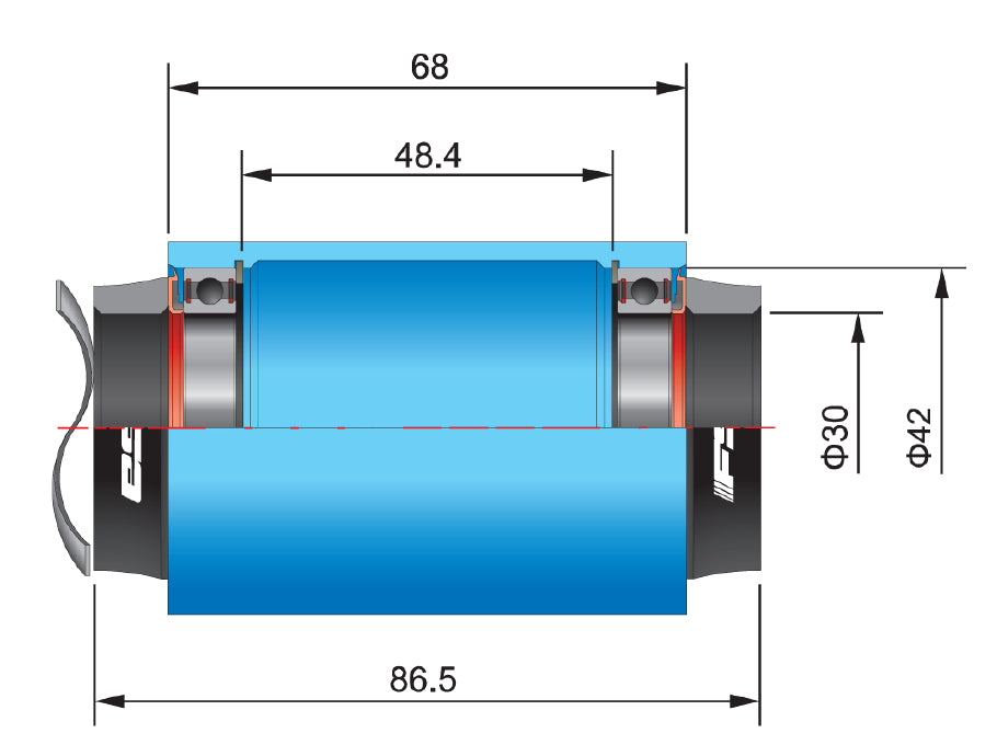 FSA Tretlageradapter BB386evo auf BB Pf30