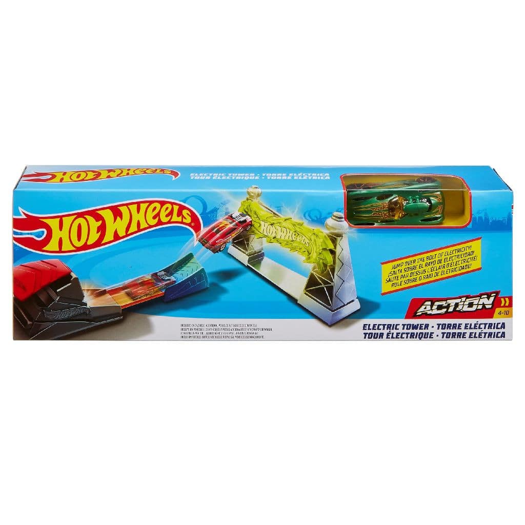 Mattel Hot Wheels elektrische Turmbahn mit Auto