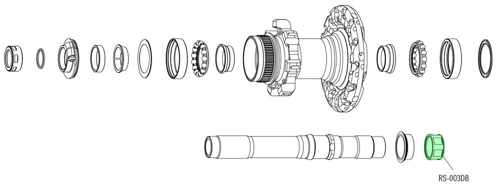 Fulcrum-Kontermutter für DB-Naben