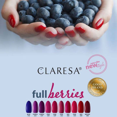 Claresa Claresa UV LED GELLAK 5ML PILPLE 619 Full Beeren
