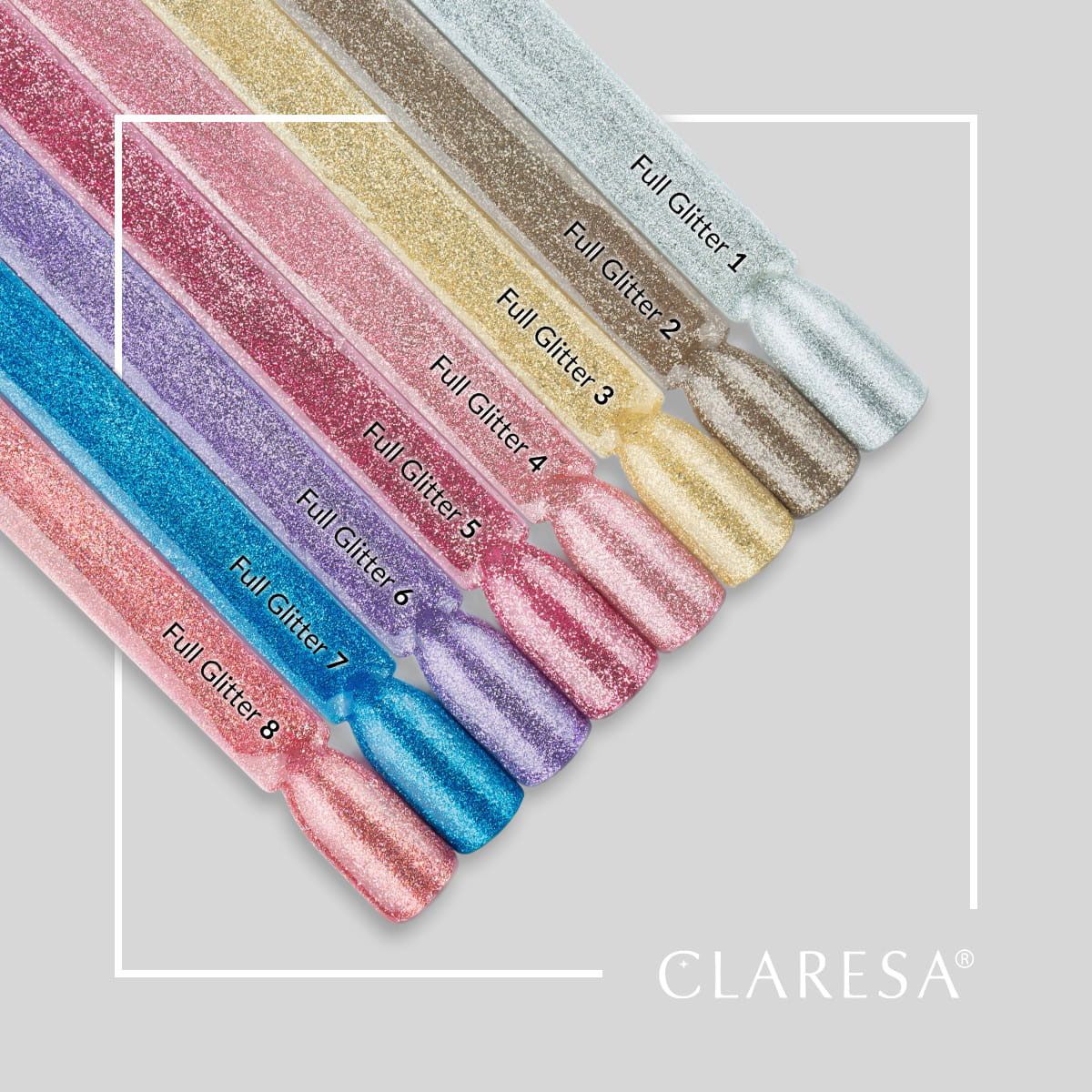 Claresa Claresa UV LED GELLAK 5ML Full Glitter 6 Lila