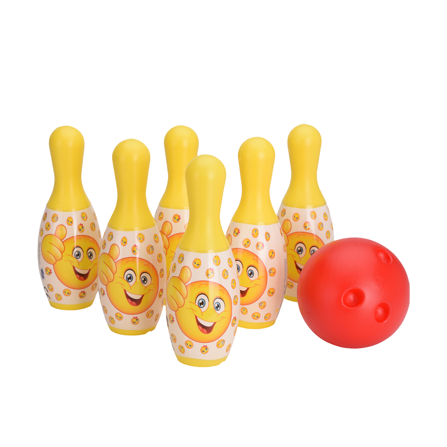 Bongers Spielzeug kostenlos und einfach Bowlinget lustige Gesichter 7-Stück