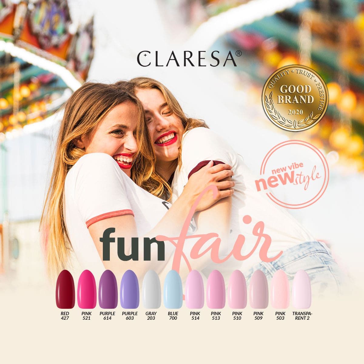 Claresa Claresa UV LED GELLAK 5ML PILPLE 603 ​​FUNFAIR