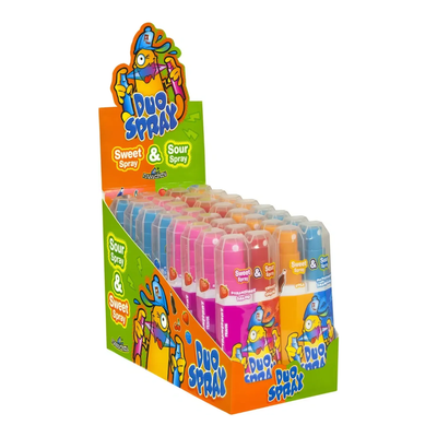Lustige Süßigkeiten, lustiges Duo, Sprays, sauer, süß (16 Stück)