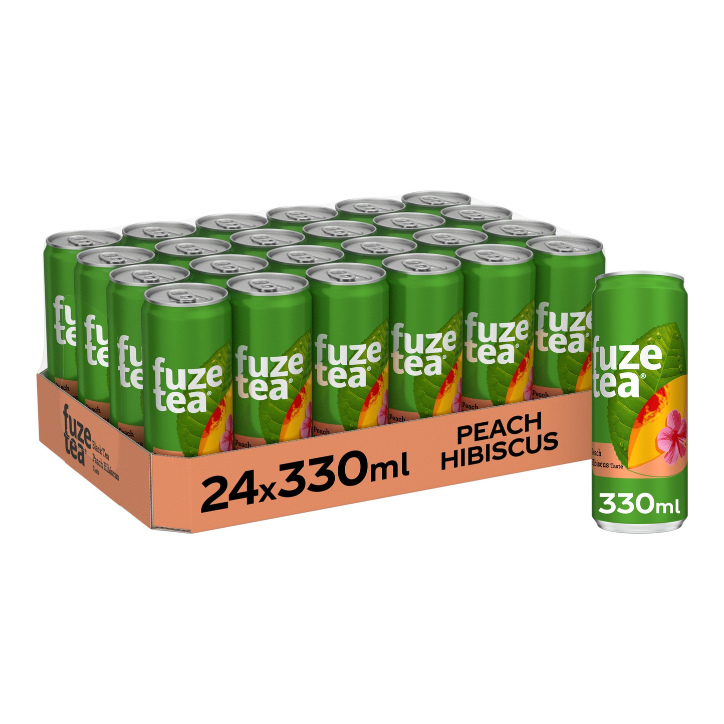 Fuze Tee Black Peach Hibiscus Dose glatt (24x 33cl)